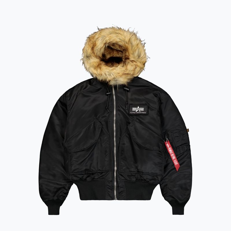 Geacă pentru bărbați Alpha Industries 45/P Hooded Custom Bomber black/reflective 7