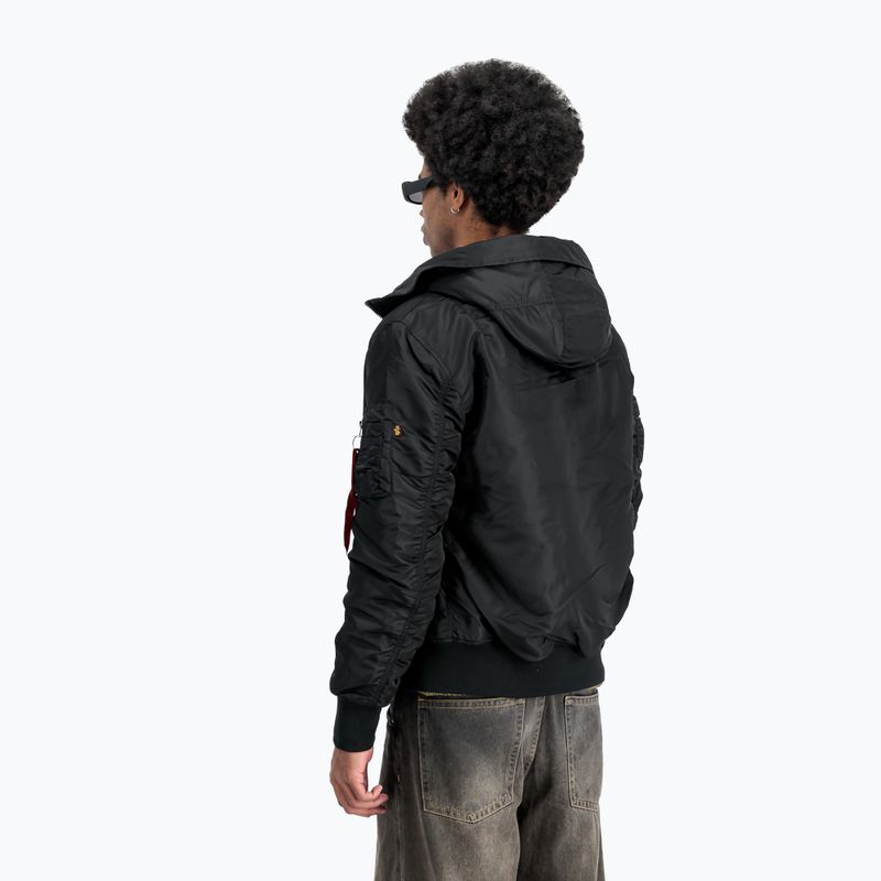 Geacă pentru bărbați Alpha Industries MA-1 Hooded Bomber black 3
