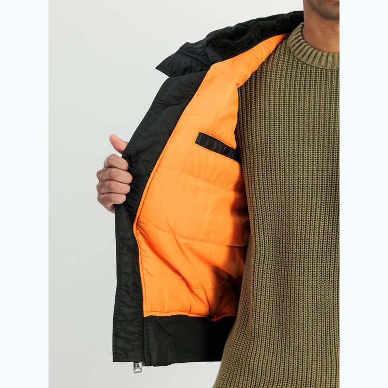 Geacă pentru bărbați Alpha Industries MA-1 Hooded Bomber black 4