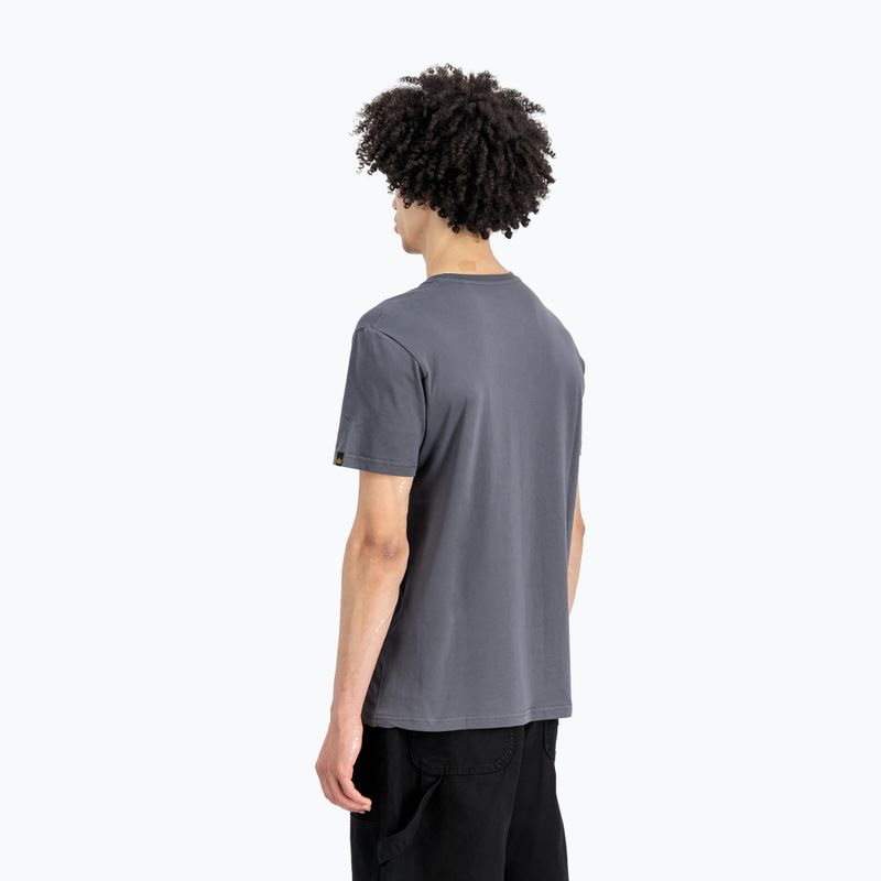 Tricou pentru bărbați Alpha Industries Basic greyblack 3