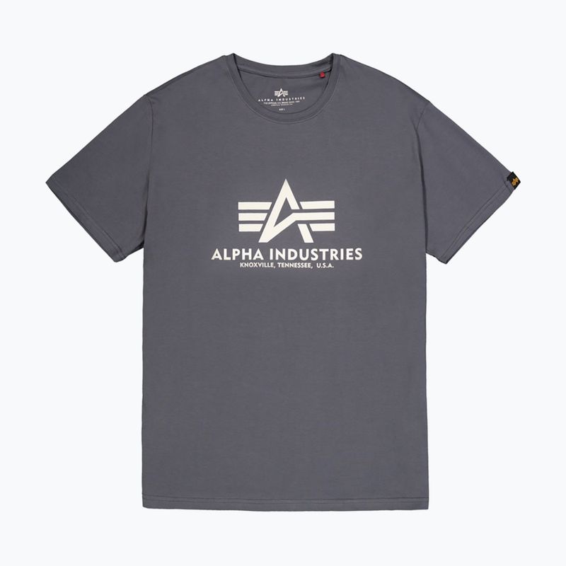 Tricou pentru bărbați Alpha Industries Basic greyblack 8