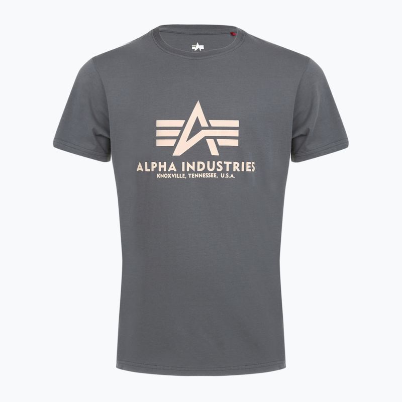 Tricou pentru bărbați Alpha Industries Basic greyblack 5