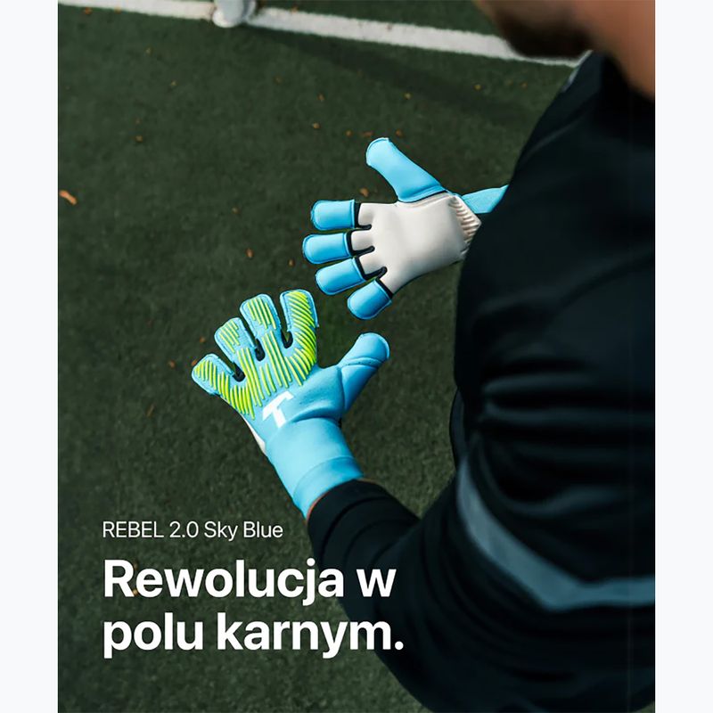 Mănuși de portar T1TAN Rebel 2.0 Sky Blue FP blue 6