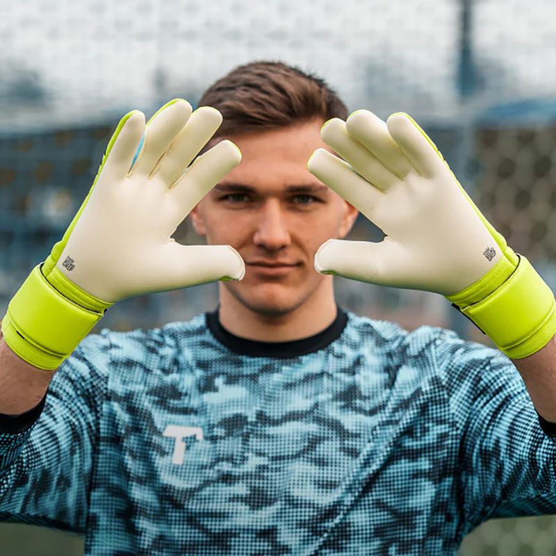 Mănuși de portar T1TAN Fluo Beast 3.0 fluo yellow/white 4