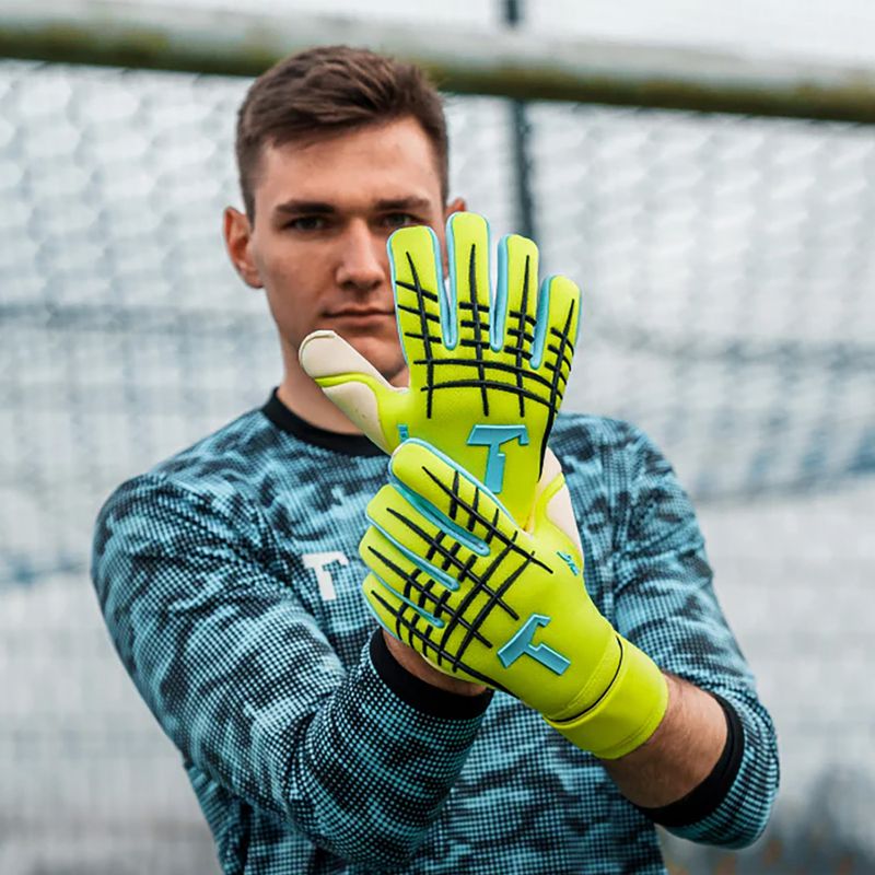 Mănuși de portar T1TAN Fluo Beast 3.0 FP fluo yellow/white 2