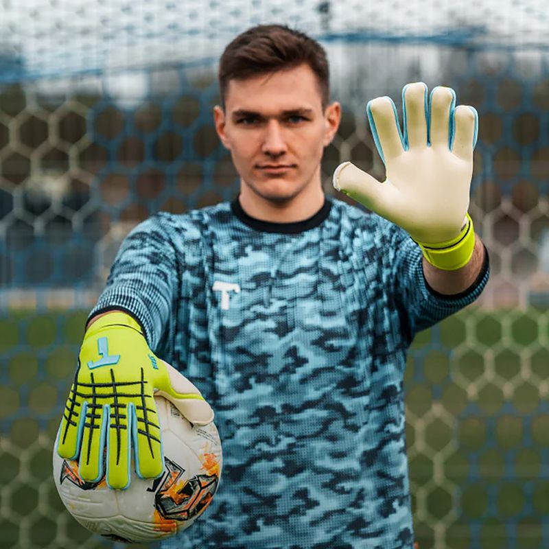 Mănuși de portar T1TAN Fluo Beast 3.0 FP fluo yellow/white 3
