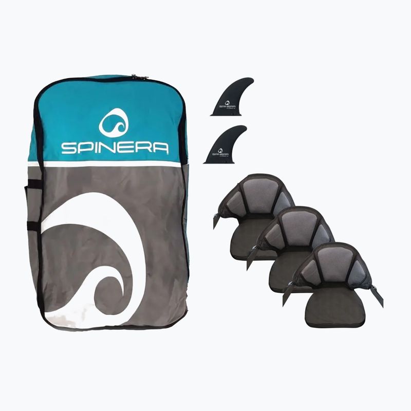 Caiac gonflabil pentru 3-persoane SPINERA Hybris 475 teal/white/grey 6