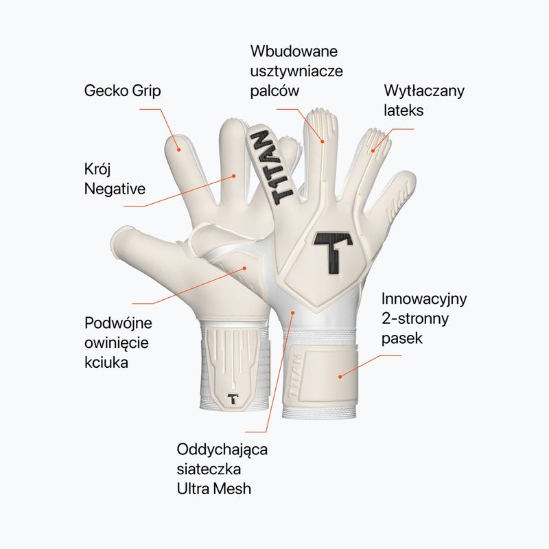 Mănuși de portar T1TAN Legend 1.0 FP white out (fp) 2