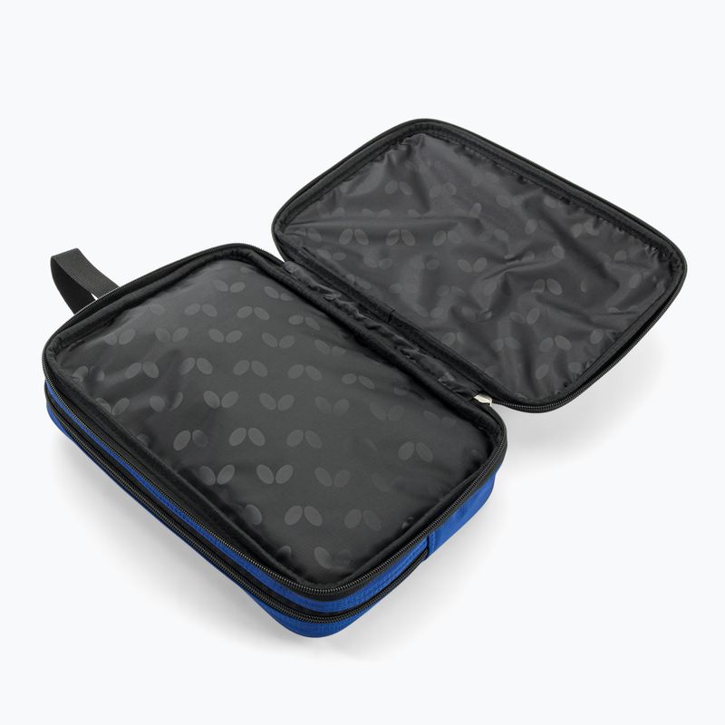 Husă pentru rachetă de tenis de masă Butterfly Logo podwójny blue 4