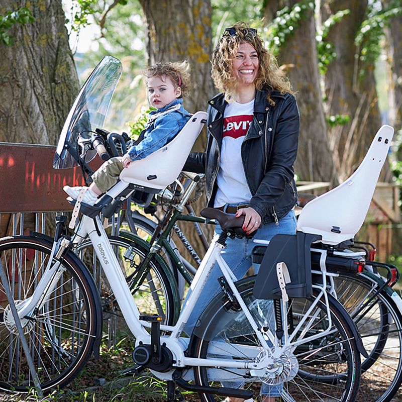 Scaun de bicicletă spate pentru cadru URBAN IKI alb U-214058 9