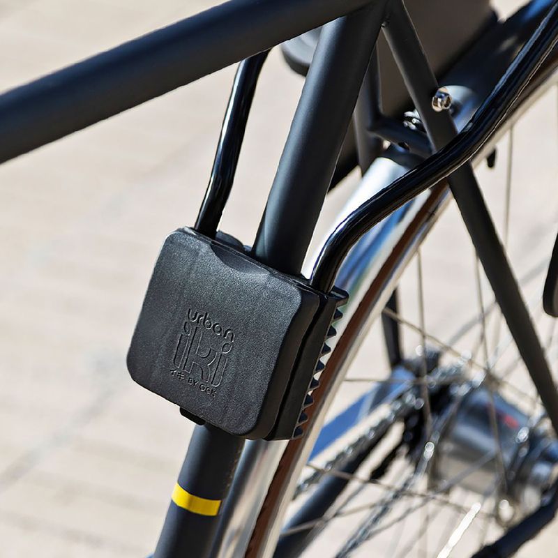Scaun de bicicletă Urban Iki U-228277 key lock black/brown 7