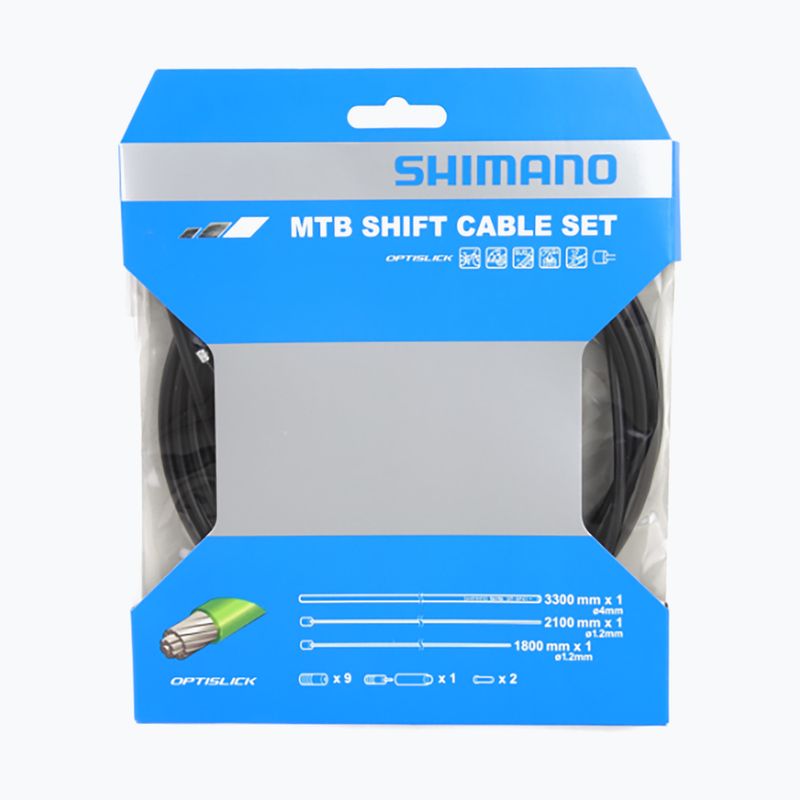 Set de cabluri și armuri pentru schimbător Shimano Y60198090 MTB Optislick