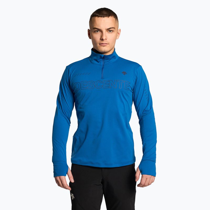 Tricou de schi Descente pentru bărbați Descente 1/4 Zip 52 albastru DWMUGB28