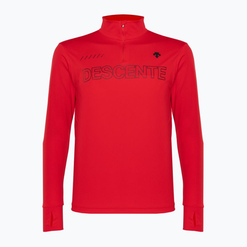 Tricou de schi Descente pentru bărbați Descente 1/4 Zip 85 roșu DWMUGB28