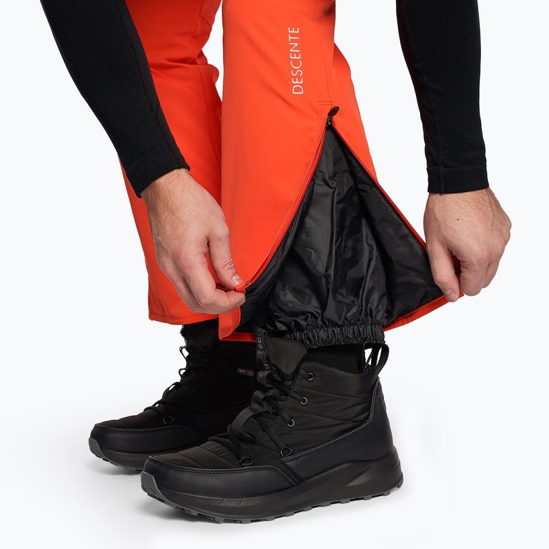 Pantaloni de schi pentru bărbați Descente Swiss mandarin orange 4