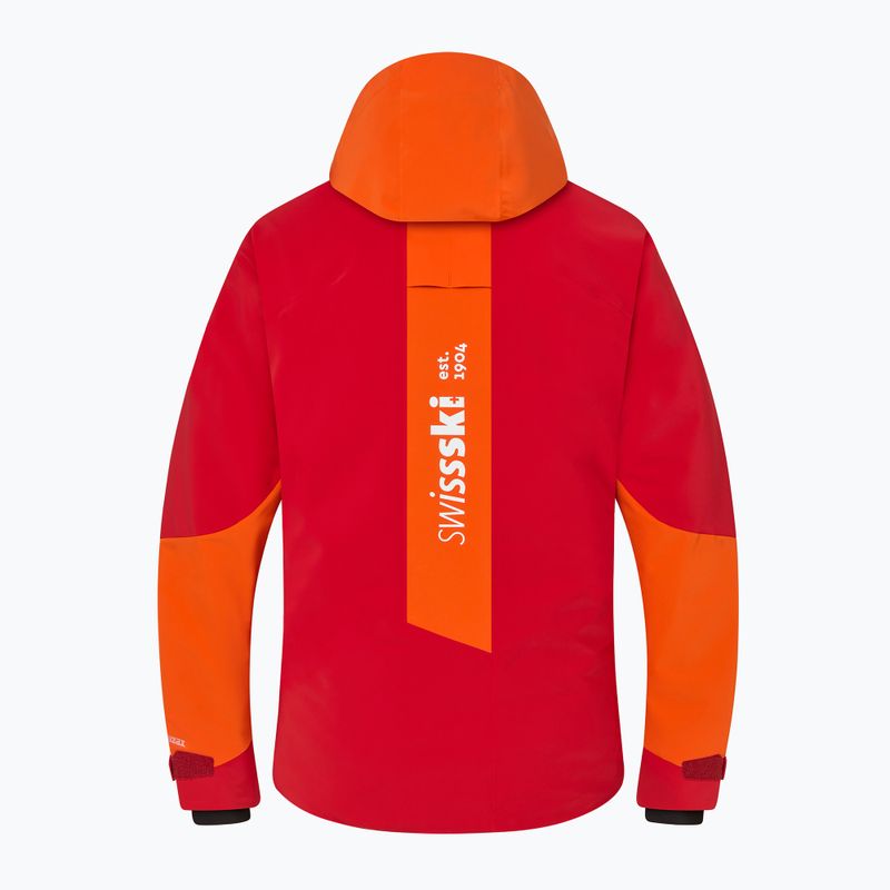 Geacă de schi pentru bărbați Descente Swiss mandarin orange 8
