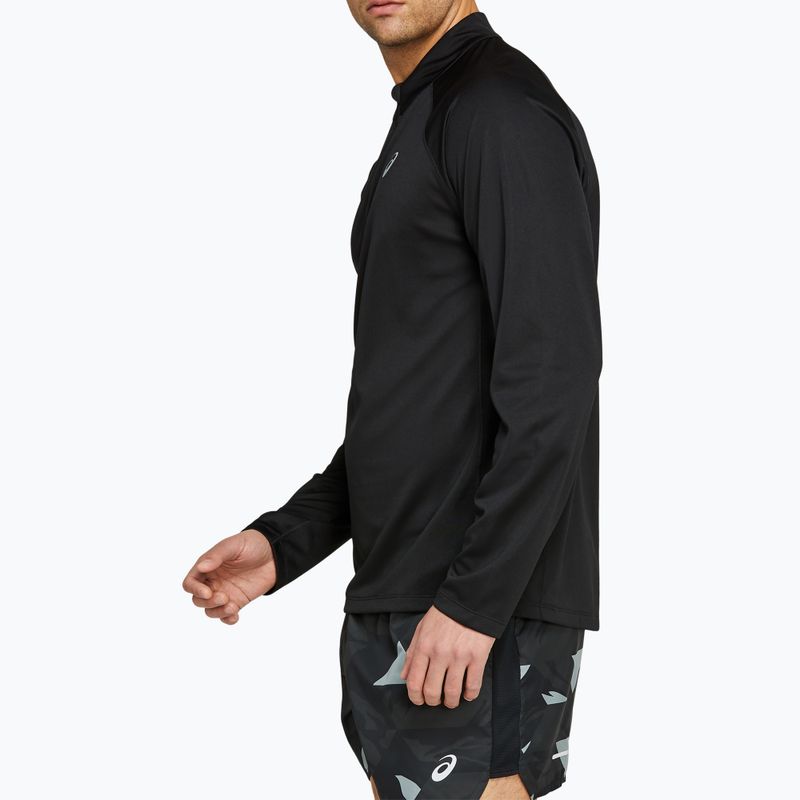 Hanorac de alergat pentru bărbați ASICS Icon 1/2 ZIP performance black/carrier grey