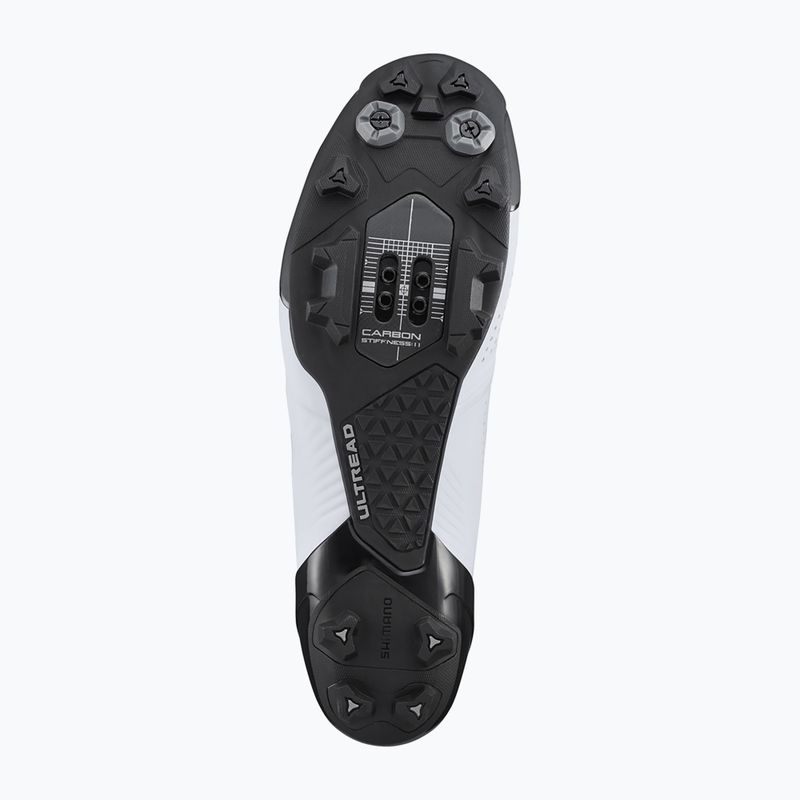 Shimano SH-XC902 pantofi de ciclism MTB pentru bărbați, alb ESHXC902MCW01S43000 12