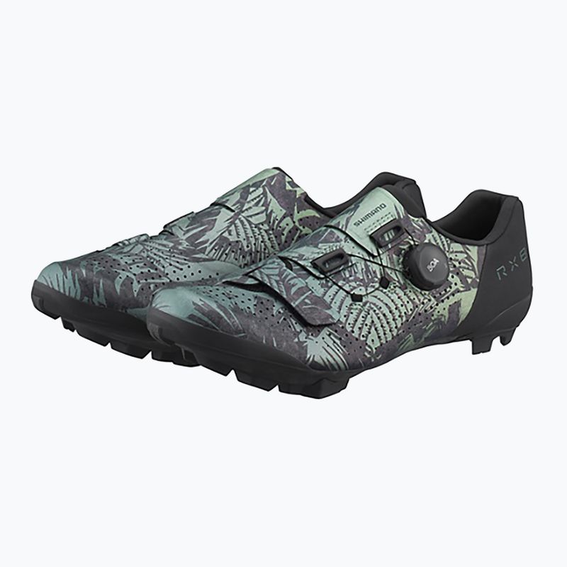 Încălțăminte gravel pentru bărbați Shimano SH-RX801 tropical leaves 2