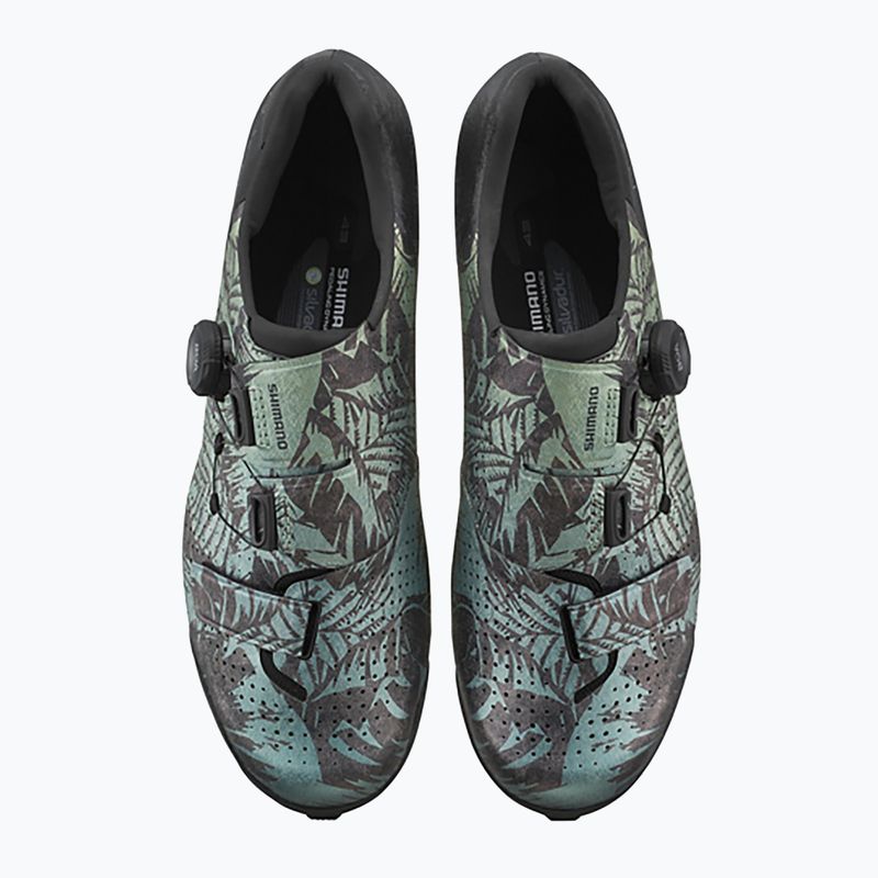 Încălțăminte gravel pentru bărbați Shimano SH-RX801 tropical leaves 3