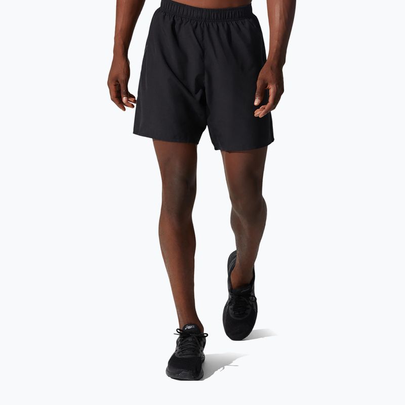 Bărbați ASICS Core 2-N-1 7In pantaloni scurți de performanță pentru bărbați negru