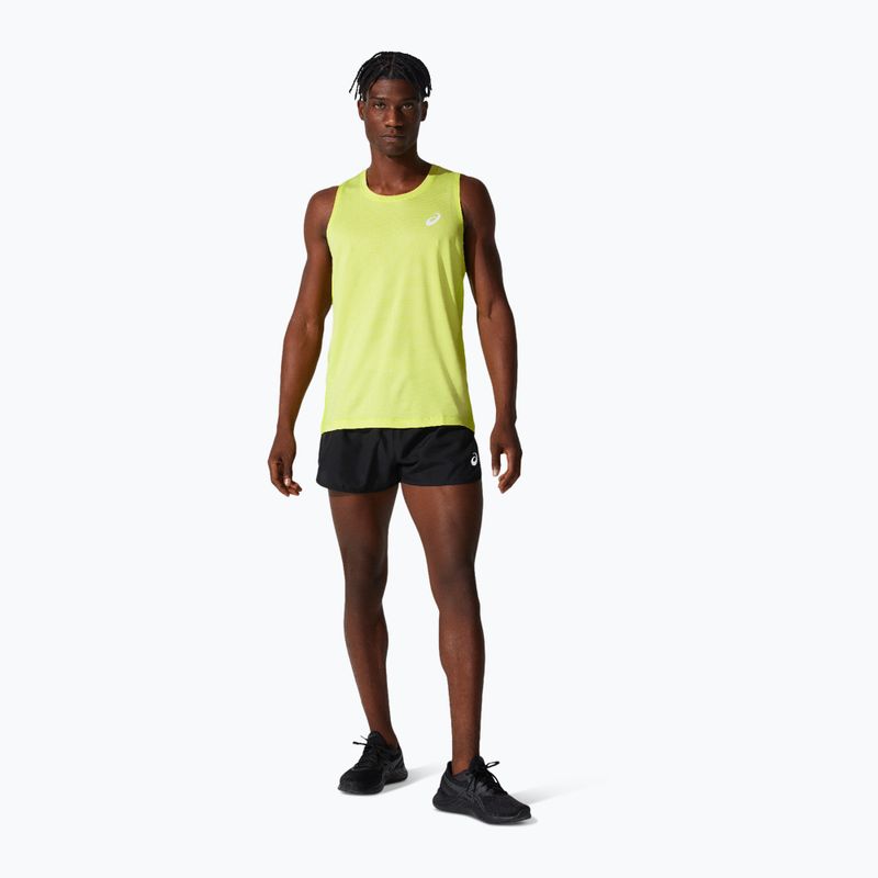 Bărbați ASICS Core Split Short pantaloni scurți de alergare negru de performanță pentru bărbați 5