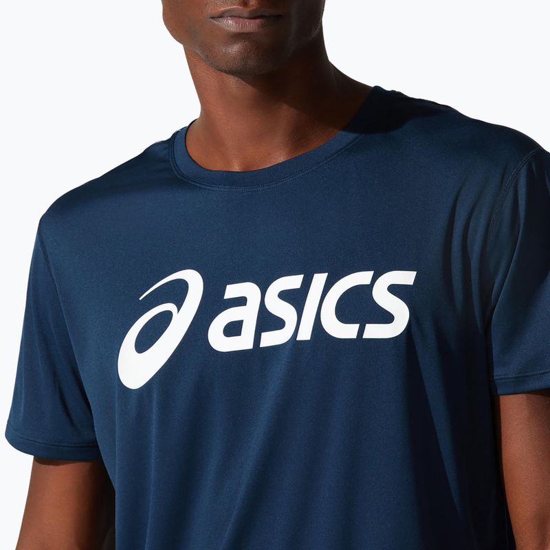 Tricou de alergare pentru bărbați ASICS Core Top french blue/brilliant white 4