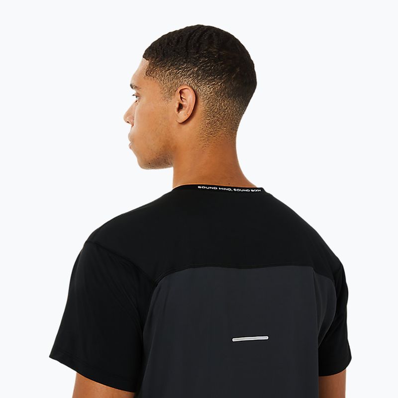 Tricou de alergat pentru bărbați ASICS Race Top performance black/graphite grey 5