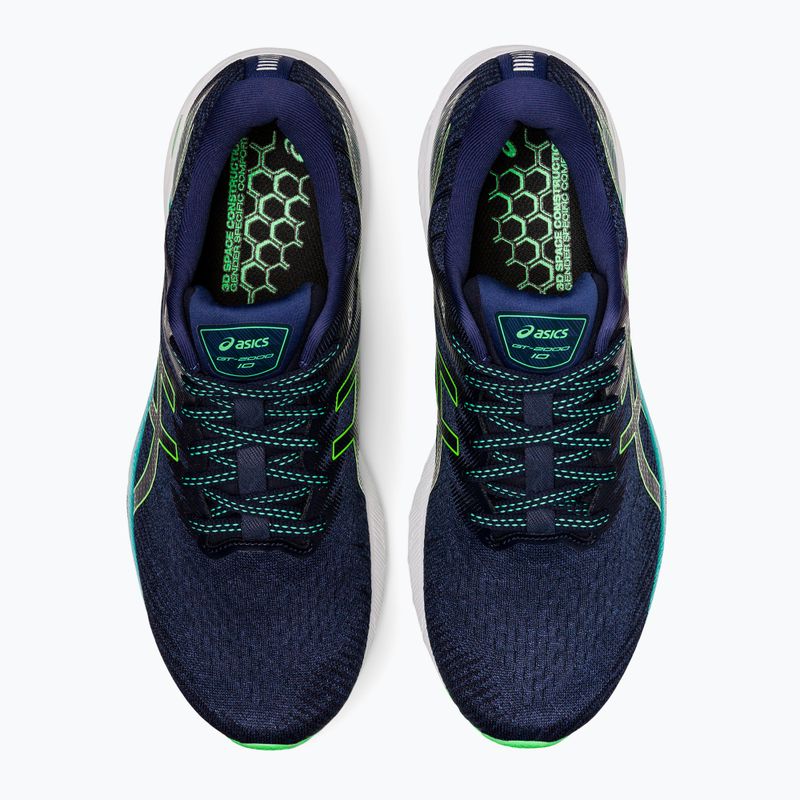 Încălțăminte de alergat pentru bărbați ASICS Gt-2000 10 deep ocean/new leaf 13