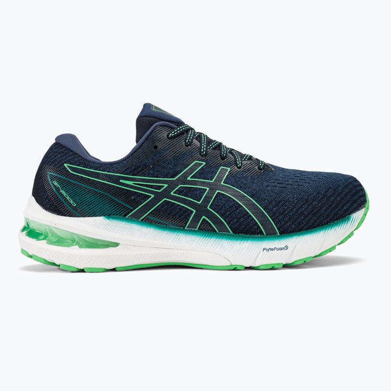 Încălțăminte de alergat pentru bărbați ASICS Gt-2000 10 deep ocean/new leaf 2