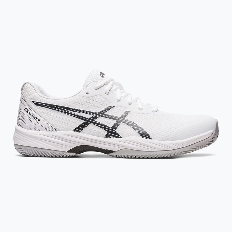 Încălțăminte de tenis pentru bărbați ASICS Gel-Game 9 Clay/OC white/black 8