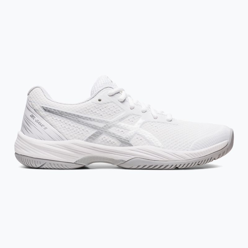 Încălțăminte de tenis pentru femei  ASICS Gel-Game 9 white/pure silver 8