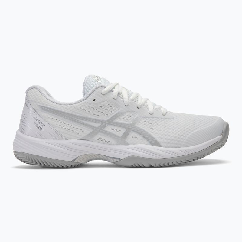 Încălțăminte de padel pentru femei ASICS Gel-Game 9 white/pure silver 2