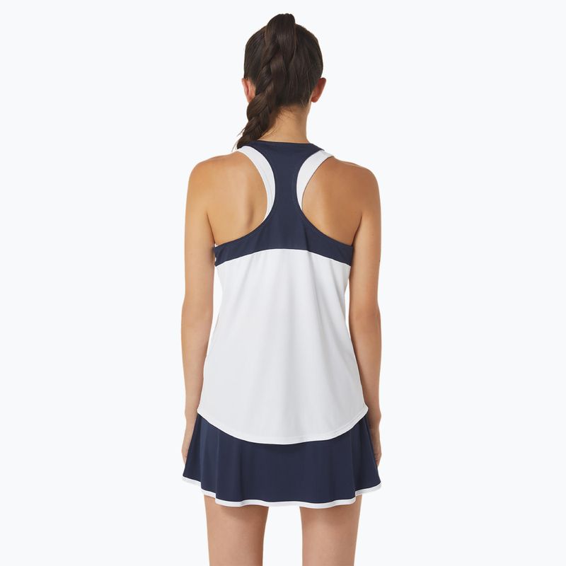 Tank top de tenis pentru femei ASICS Court Tank brilliant white/midnight 3