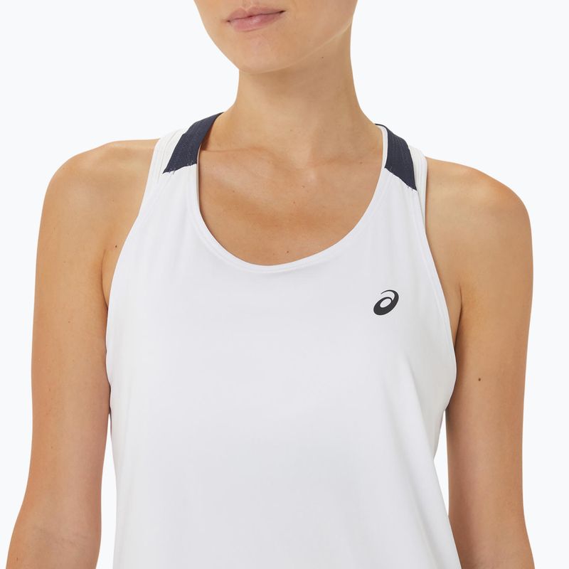 Tank top de tenis pentru femei ASICS Court Tank brilliant white/midnight 4