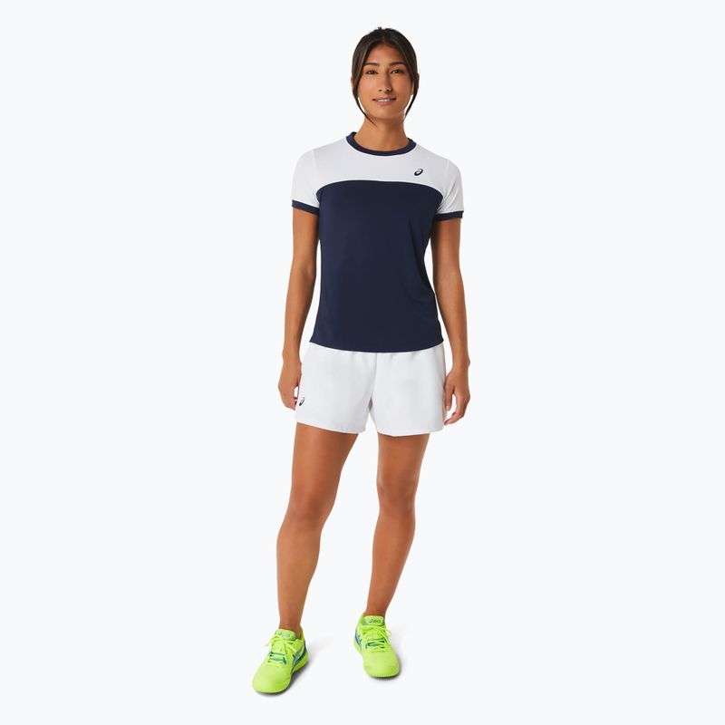 Tricou de tenis pentru femei ASICS Court SS Top midnight/brilliant white 2