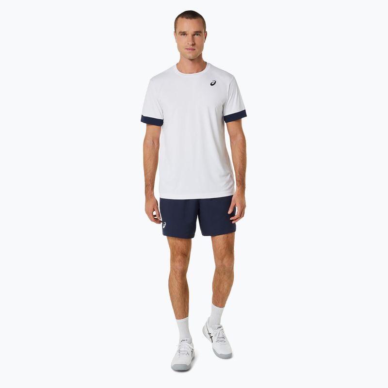 Tricou de tenis pentru bărbați ASICS Court SS Top brilliant white/midnight 2