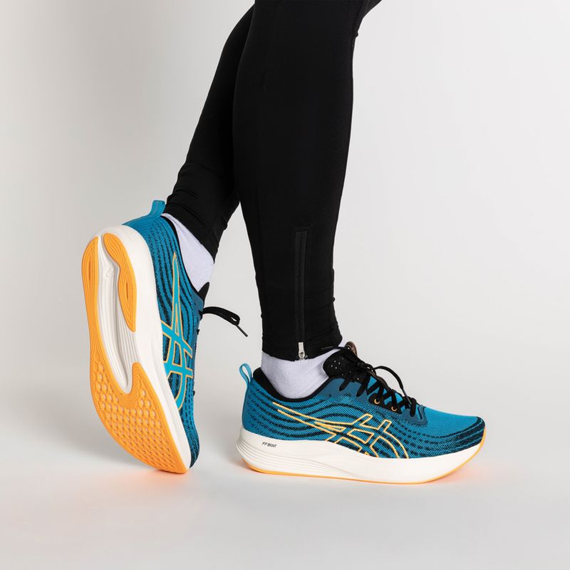 Încălțăminte de alergat pentru bărbați ASICS Evoride Speed island blue/orange pop 2