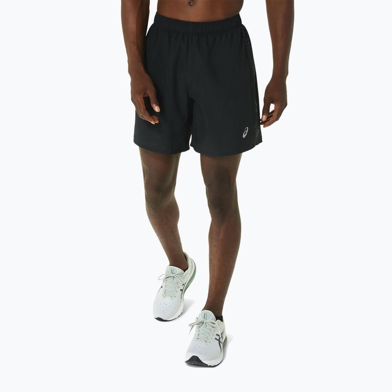 Pantaloni scurți de alergare pentru bărbați ASICS Icon performance black/carrier grey