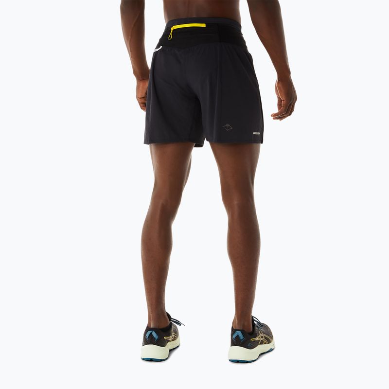 Pantaloni scurți de alergare pentru bărbați ASICS Fujitrail performance black 3