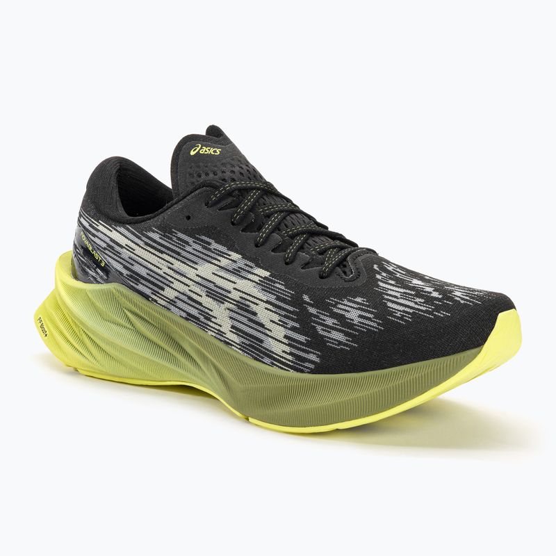 ASICS Novablast 3 negru/verde frunze uscate pantofi de alergare pentru bărbați