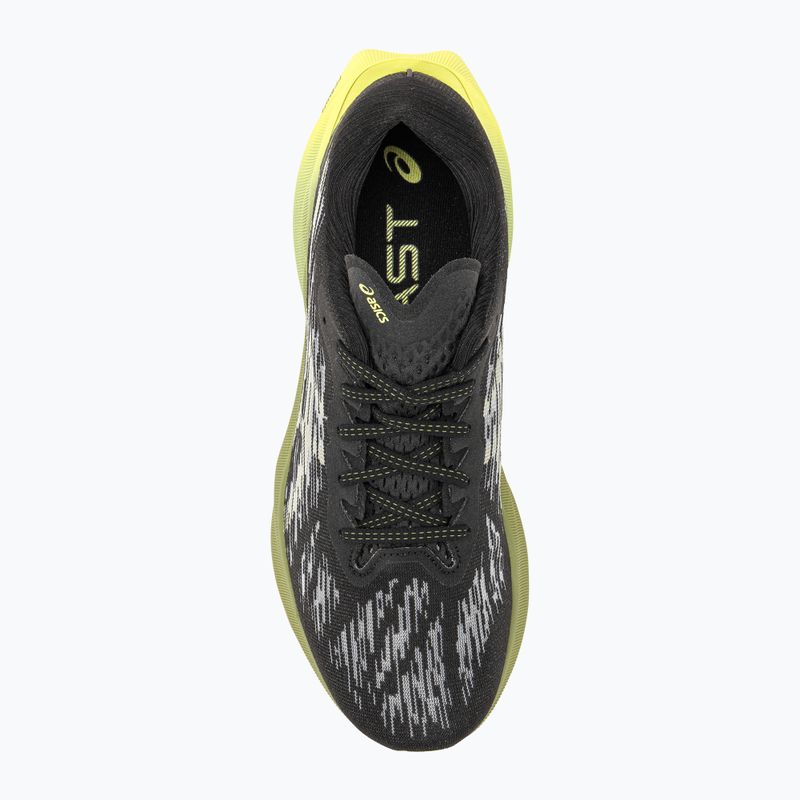 ASICS Novablast 3 negru/verde frunze uscate pantofi de alergare pentru bărbați 6
