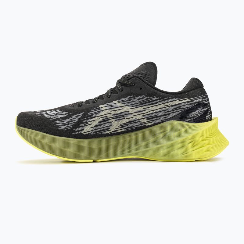 ASICS Novablast 3 negru/verde frunze uscate pantofi de alergare pentru bărbați 10