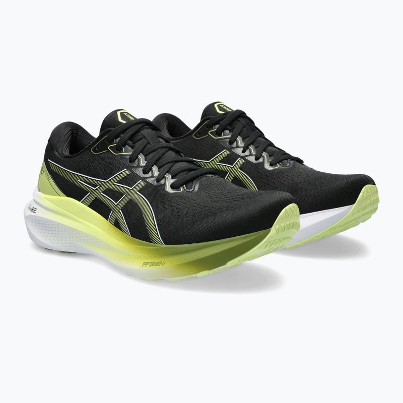 ASICS Gel-Kayano 30 pantofi de alergare pentru bărbați negru / galben strălucitor 11