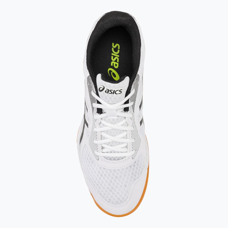 Pantofi de squash pentru bărbați ASICS Upcourt 5 alb / galben de siguranță 7