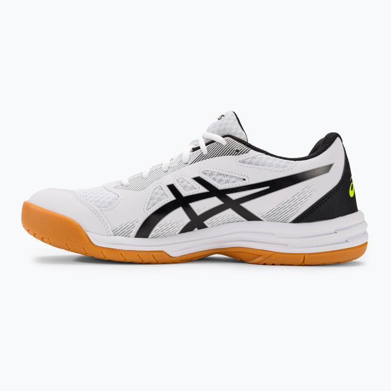 Pantofi de squash pentru bărbați ASICS Upcourt 5 alb / galben de siguranță 3