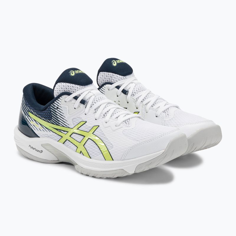 ASICS Beyond FF pantofi de volei alb / galben strălucitor 5