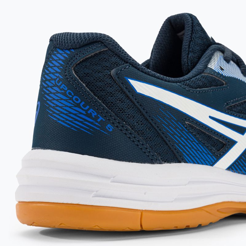 Pantofi de squash pentru bărbați ASICS Upcourt 5 albastru francez / alb 11