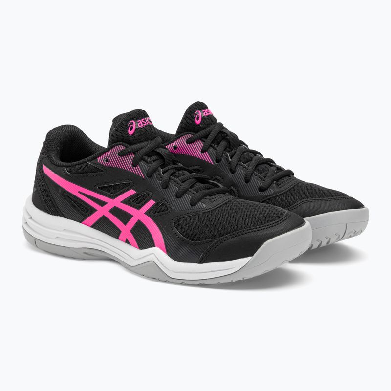 Pantofi de squash pentru femei ASICS Upcourt 5 negru / roz cald 4