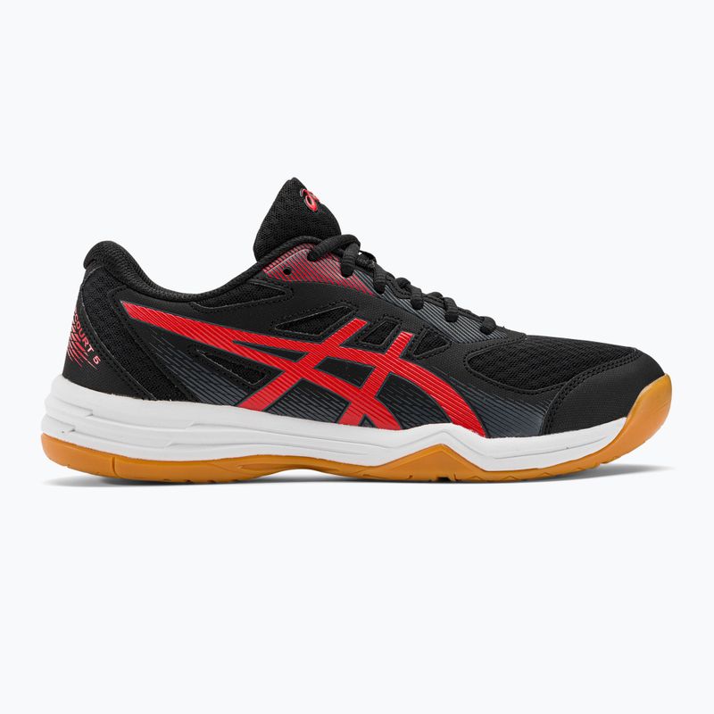 Pantofi de squash pentru bărbați ASICS Upcourt 5 negru / roșu clasic 2